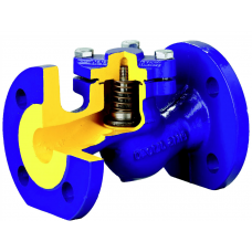 Клапан обратный чугун подъемный 287A Ду 65 Ру16 Тмакс=300 оС фланцевый золотник нерж Zetkama 287A065C31