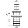 Муфта Stout SFA 0004 32x25, аксиальная