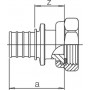 Переходник Rehau Rautitan 25-G3/4 RX+