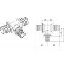 Тройник Rehau Rautitan RX+ 50-25-50