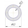 Труба полипропиленовая Kalde PN20 63х10,5 (штанга: 4 м)